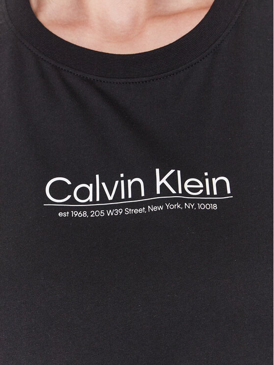 Calvin Klein Calvin Klein T-Shirt Coordinates Logo Graphic K20K204996 Czarny Regular Fit