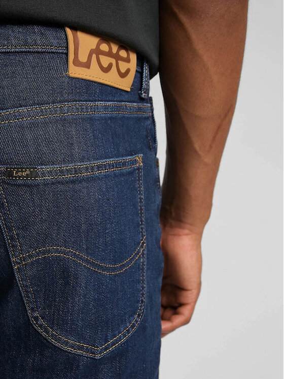 Lee Lee Jeansy BROOKLYN Niebieski Straight Fit