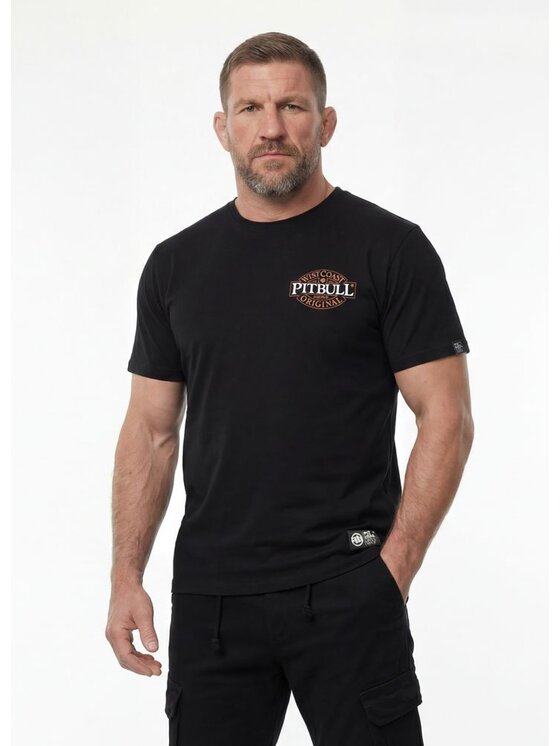 PITBULL PITBULL T-Shirt HATTER Czarny Regular Fit