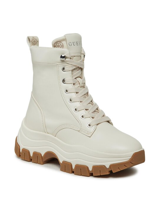 white guess boots