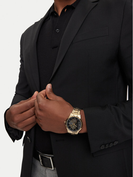 Armani Exchange Armani Exchange Zegarek Dante Multifunction AX1875 Złoty