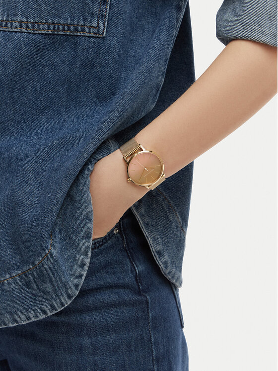 Armani Exchange Armani Exchange Pulkstenis Lola AX5619 Zelta