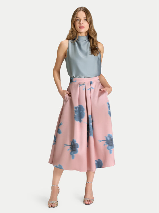 Swing Fustă midi 2AK00300 Roz Regular Fit