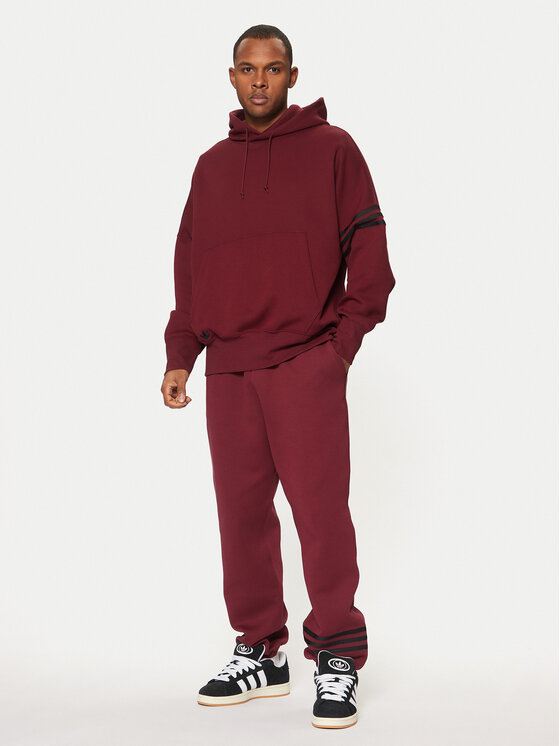 Adidas hoodie dunkelrot online