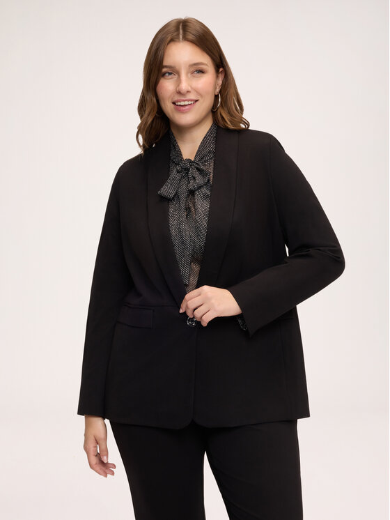 Fiorella Rubino Fiorella Rubino Marynarka Q064T000318N033 Czarny Regular Fit