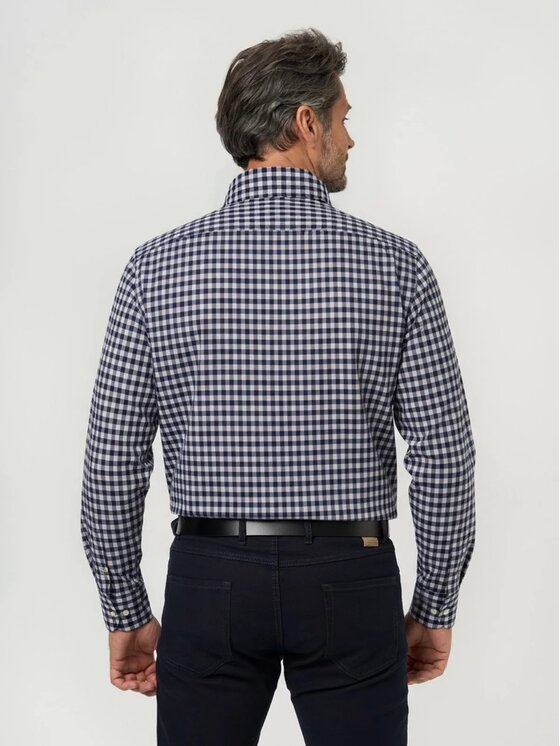 Willsoor Willsoor Koszula 43258sl Granatowy Slim Fit