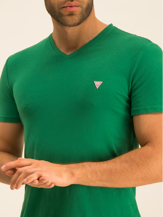 Guess Guess T-Shirt M01I32 J1300 Zielony Regular Fit