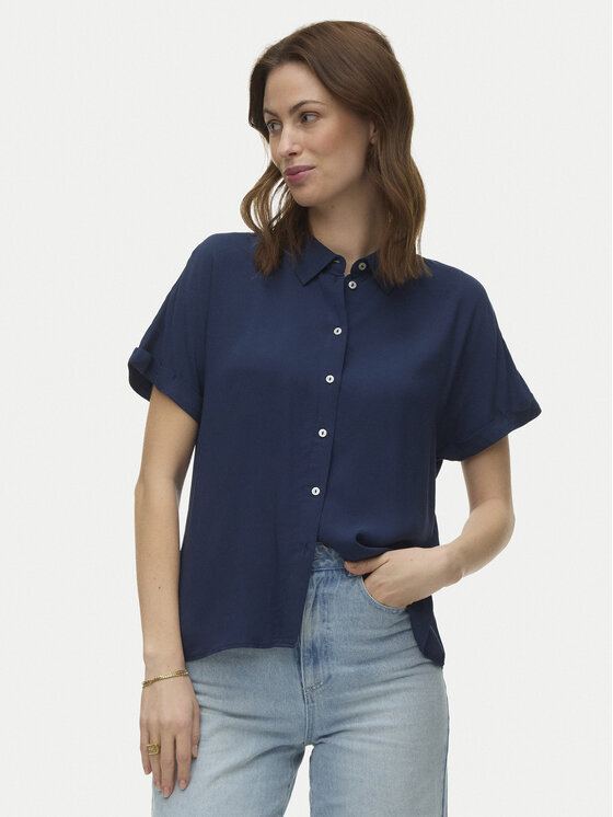 Vero Moda Vero Moda Košeľa Alice 10342668 Tmavomodrá Regular Fit