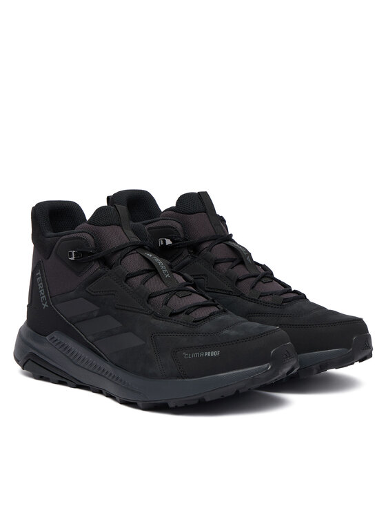 adidas adidas Trekkingi Terrex Anylander Leather Mid Climaproof Hiking Shoes KH8875 Czarny