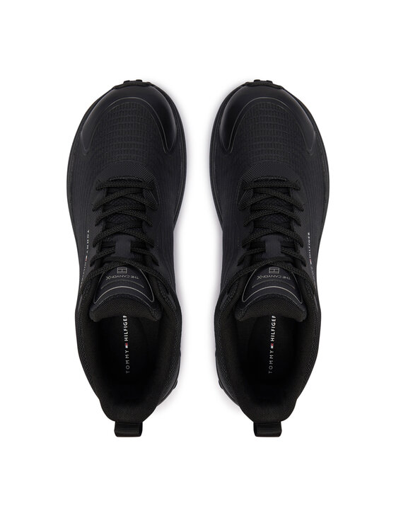Tommy Hilfiger Tommy Hilfiger Laisvalaikio batai The Canyon X M Knit Runner FM0FM06067 Juoda