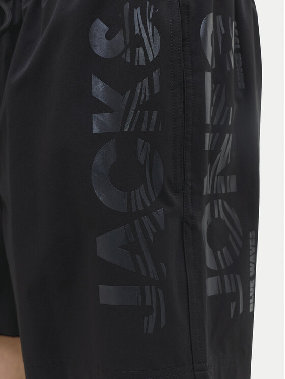 Jack & Jones Jack & Jones Pantaloni scurți pentru înot Maui Wave 12291391 Negru Regular Fit