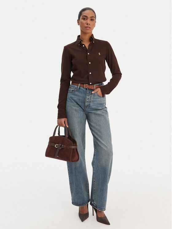 Polo Ralph Lauren Polo Ralph Lauren Srajca 211924258501 Bež Slim Fit