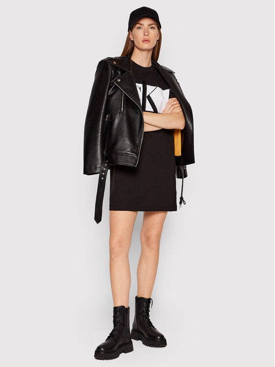 Calvin Klein Jeans Calvin Klein Jeans Повсякденна сукня J20J218862 Чорний Regular Fit
