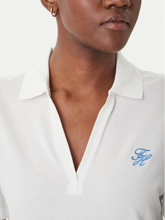 Tommy Hilfiger Tommy Hilfiger Vestito da giorno WW0WW48749 Écru Regular Fit