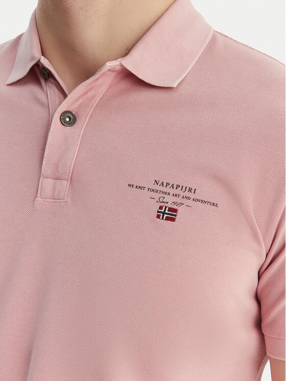 Napapijri Napapijri Polo särk Elbas NP0A4GDL Roosa Regular Fit