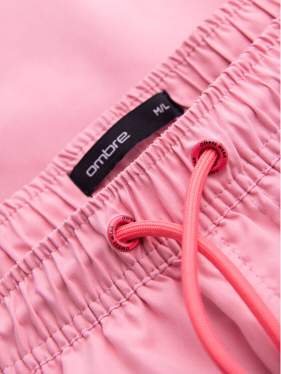 Ombre Ombre Szorty kąpielowe OM-SRSS-0216 Różowy Regular Fit
