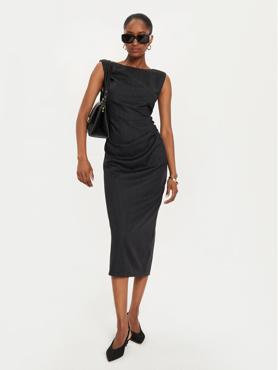 Marella Marella Koktel haljina Bolivar 2423226061 Siva Slim Fit