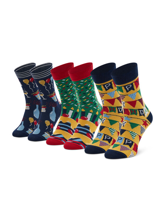 Calzini lunghi unisex Happy Birthday Multicolore