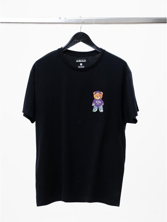 MyStars MyStars Komplet t-shirtów Zestaw 3 sztuki Chill Bear Misie Miśki Modne Czarny Regular Fit