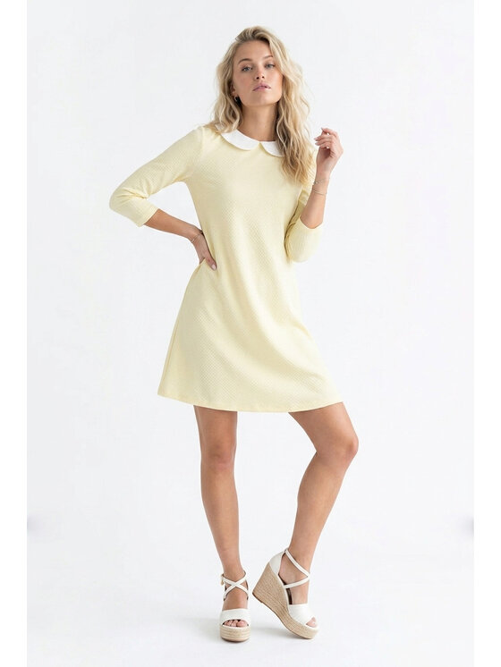 FIGL FIGL Každodenné šaty M1340 Žltá Loose Fit
