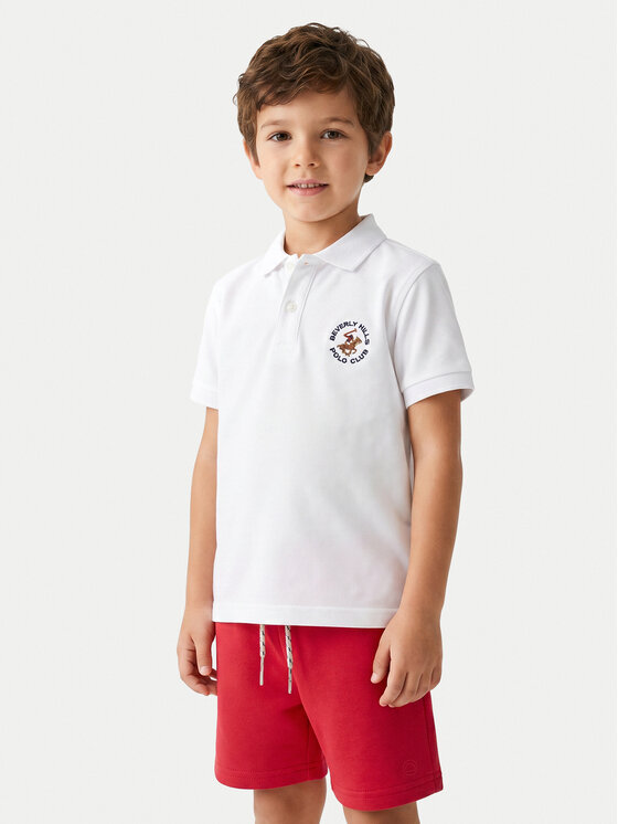 Beverly Hills Polo Club Beverly Hills Polo Club Pólóing P-SS26B-P42560 Fehér Regular Fit