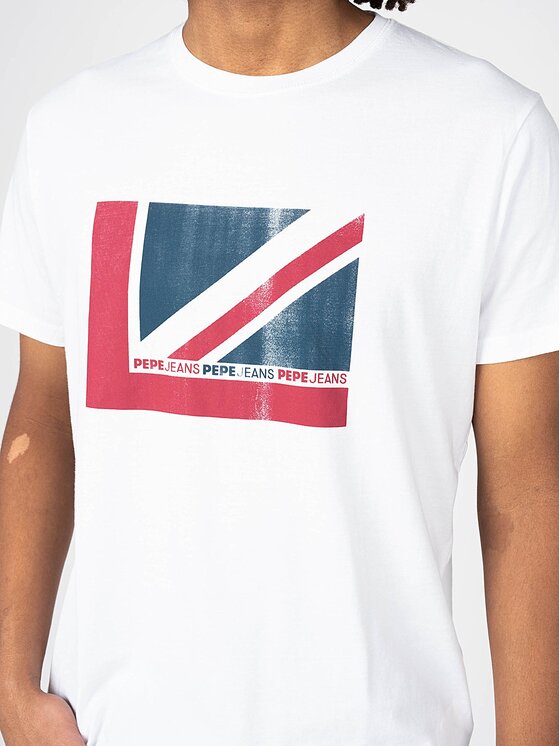 Pepe Jeans Pepe Jeans T-Shirt PM508016 | Ramone Biały Regular Fit