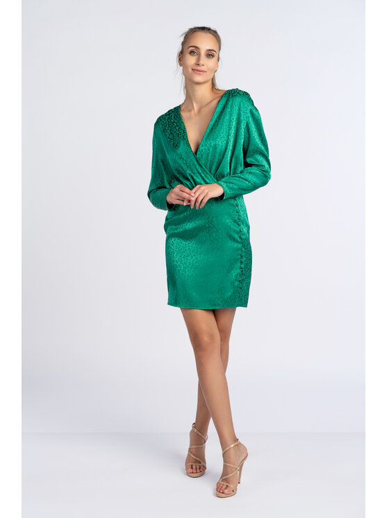 Salme Salme Elegantné šaty Drea Zelená Regular Fit