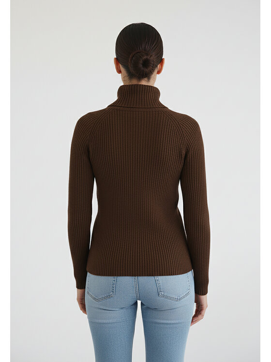 FIGL FIGL Πουλόβερ M1267 Καφέ Regular Fit