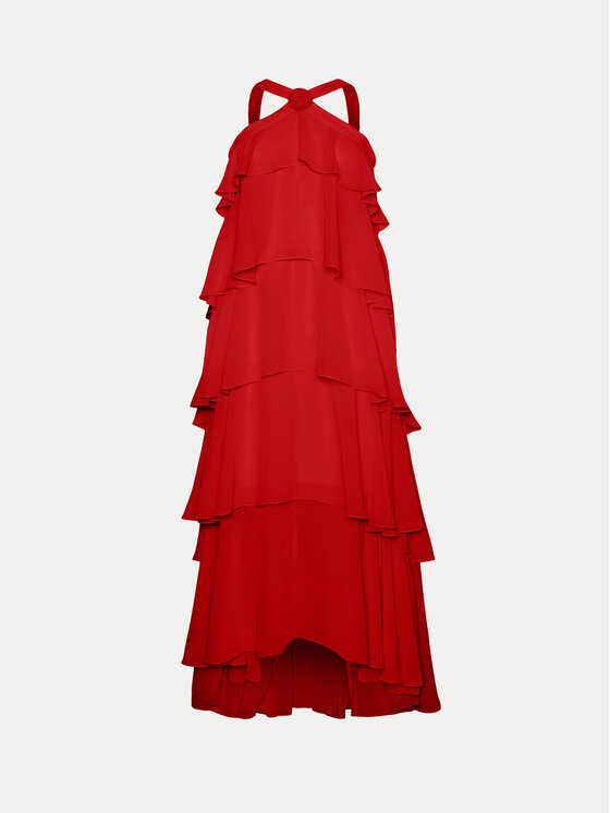 Vero Moda Vero Moda Večernja haljina Felicia 10295237 Crvena Slim Fit