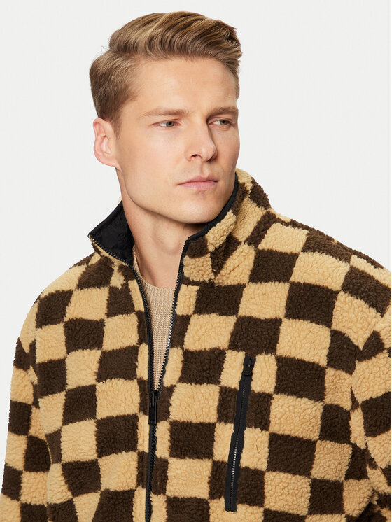 Solid Solid Felpa di pile Mateo 21108311 Beige Regular Fit