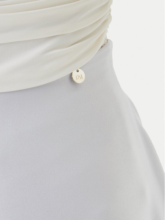 Rinascimento Rinascimento Fustă trapez CFC0125080003 Gri Regular Fit
