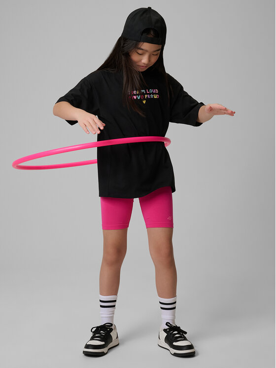 4F 4F T-Shirt ESSENTIAL 3 Czarny Loose Fit