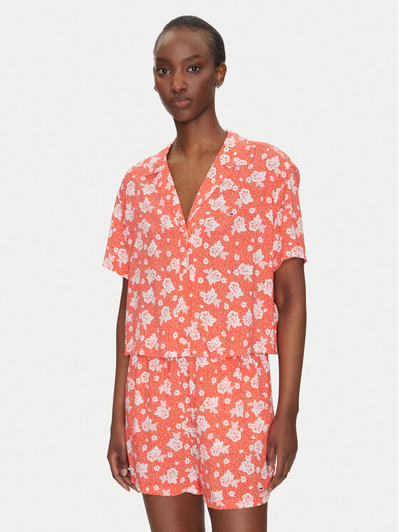 Tommy Jeans Tommy Jeans Marškiniai DW0DW20285 Oranžinė Relaxed Fit