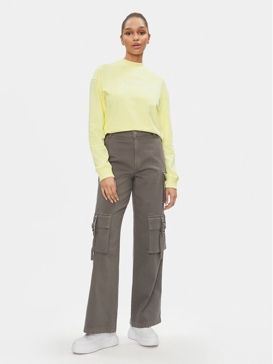 Calvin Klein Calvin Klein Bluza Hero Logo K20K205450 Żółty Regular Fit