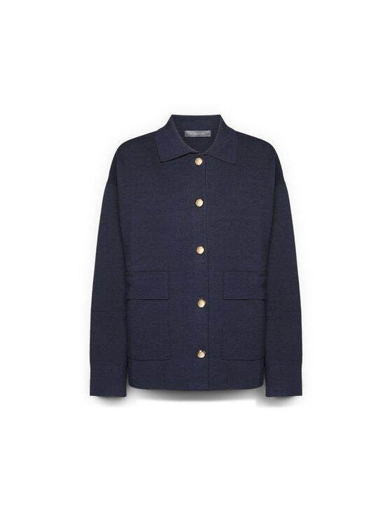 Elena Mirò Elena Mirò Cardigan M210Z000984N034 Blu Over Fit