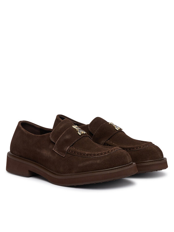 Patrizia Pepe Patrizia Pepe Loafersy PJ445.24 Brązowy ciemny