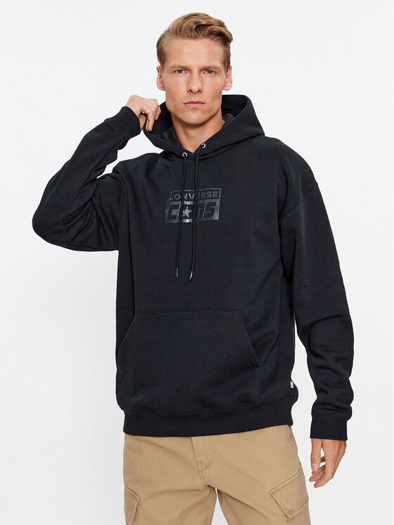 Converse Converse Džemperis Cons Hoodie Bb 10024013-A02 Juoda Regular Fit