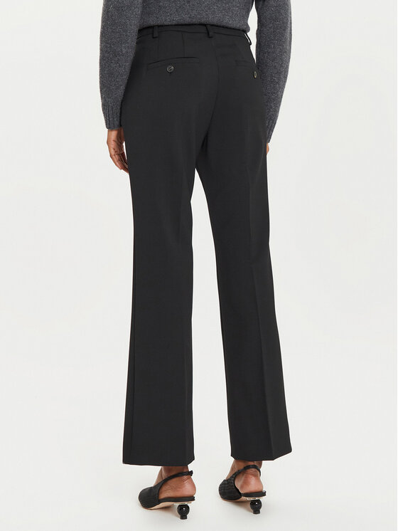 Weekend Max Mara Weekend Max Mara Pantaloni di tessuto Estasi 2425136032 Nero Straight Fit
