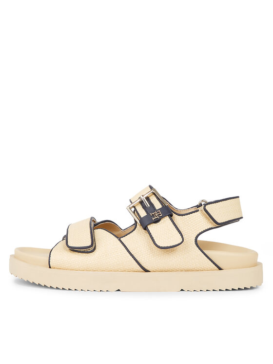 Tommy Hilfiger Tommy Hilfiger Basutės Rafia Sporty Sandal FW0FW07896 Smėlio