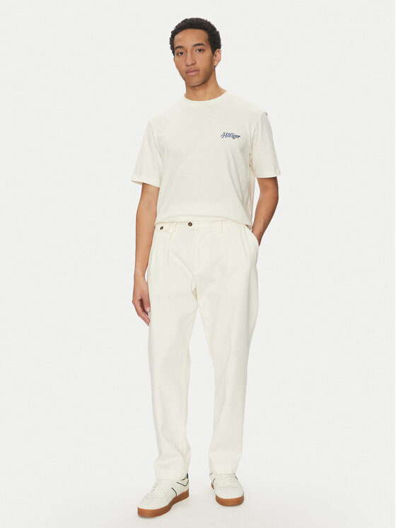 Tommy Hilfiger Tommy Hilfiger Marškinėliai Summer Photo MW0MW38643 Smėlio Regular Fit