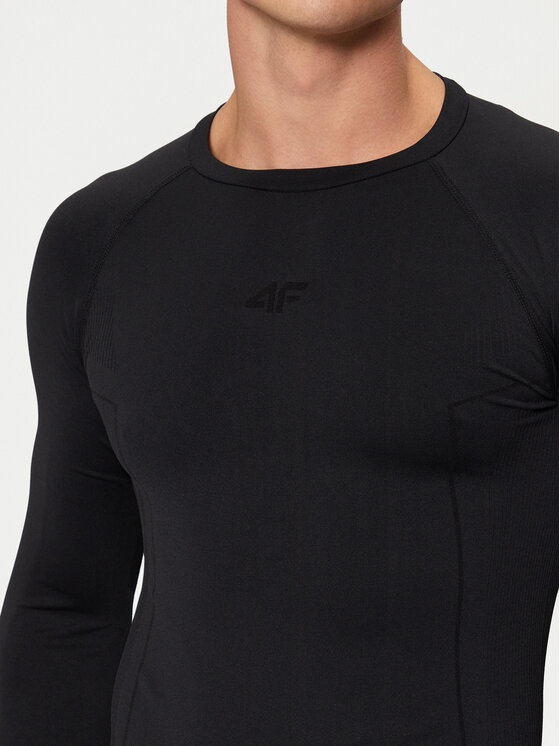 4F 4F Intimo termico pezzo sopra 4FWAW24USEAM172 Nero Slim Fit