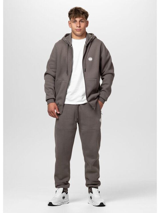 PITBULL PITBULL Bluza SMALL LOGO Brązowy Regular Fit