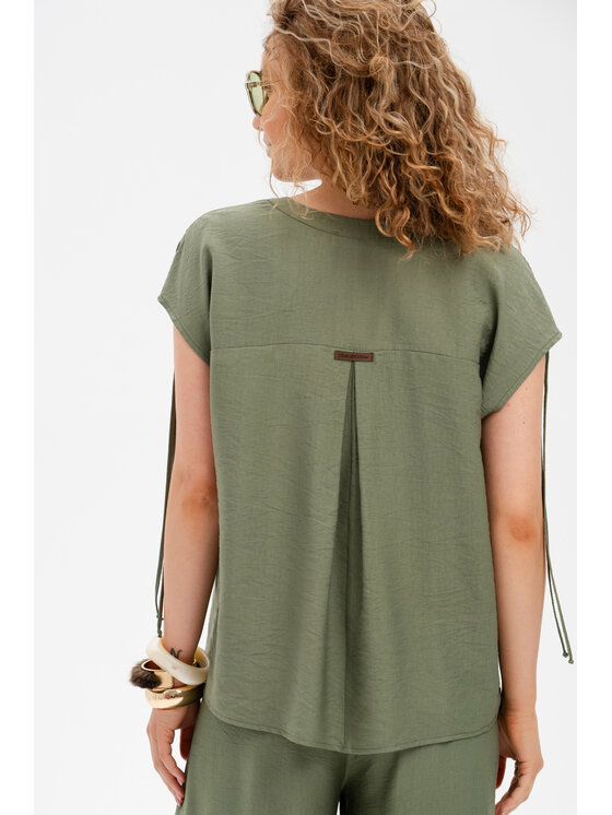 blue shadow blue shadow Bluzka Alis Khaki Regular Fit