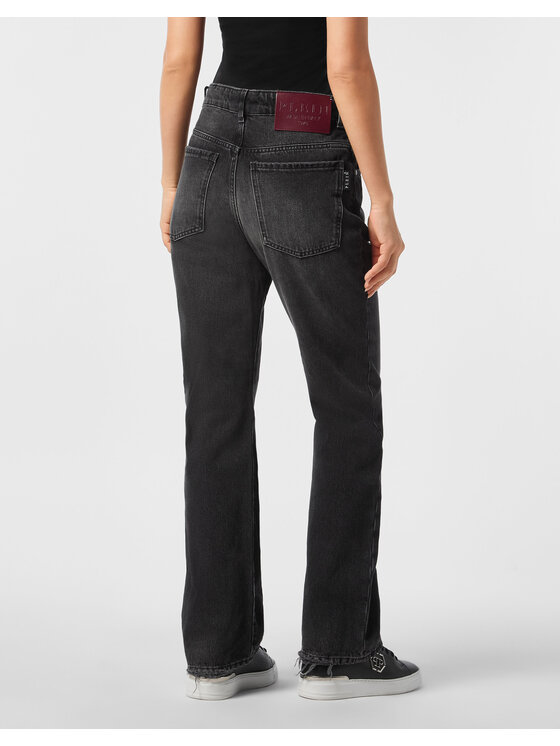PHILIPP PLEIN PHILIPP PLEIN Jeansy 27203 Czarny Straight Fit