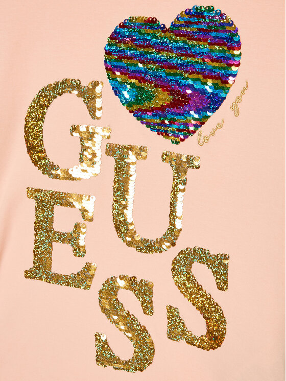 Guess Guess Тишърт J3GI04 K6YW1 Оранжев Regular Fit