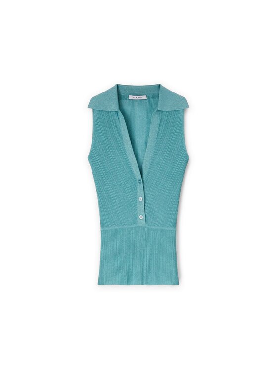 Motivi Motivi Cardigan G314W003355N004 Turchese Slim Fit