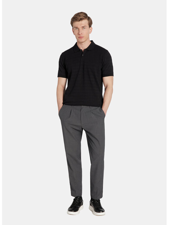 Pako Lorente Pako Lorente Polo P25WF-TX-001 Czarny Classic Fit