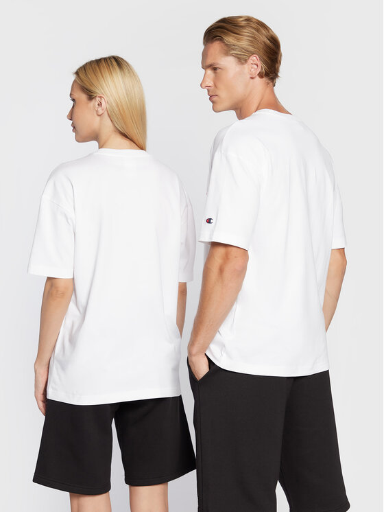 Champion Champion T-shirt Unisex STRANGER THINGS 217791 Bianco Custom Fit