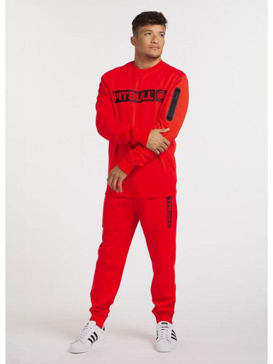 PITBULL PITBULL Bluza Bluza Czerwony Regular Fit