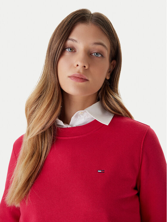 Tommy Jeans Tommy Jeans Суитшърт Flag DW0DW19959 Розов Regular Fit